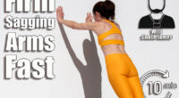 Sporty woman doing push off exercises against a wall, 5 Quick Exercises That Firm Sagging Arms Better Than Weights After 40. Cover