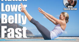 Focused fit blonde doing yoga on the beach on a sunny day. 6 Core Exercises That Flatten Lower Belly in 30 Days After 50. Cover