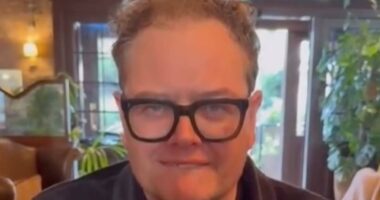Alan Carr pokes fun at murdering pal Paloma Faith with cheeky video
