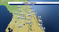 Another crisp morning on tap for Central Florida after the coolest start since April
