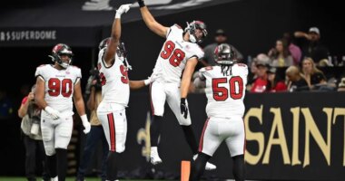 Anthony Nelson and the Buccaneers’ defense shine in a 23-3 victory over the struggling Saints