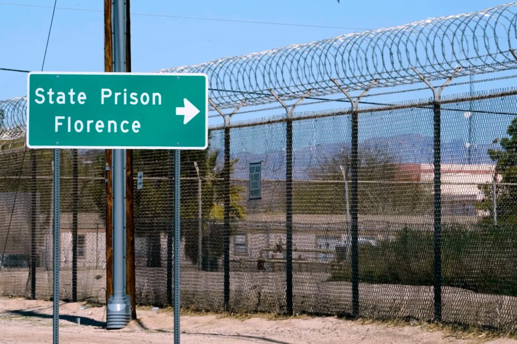 FILE = The Arizona State Prison is shown Wednesday, March 19, 2025 in Florence, Ariz. (AP Photo/Darryl Webb,File)