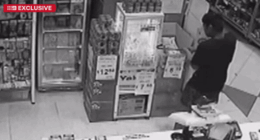 The armed thugs stormed an Fortune Asian Supermarket at Northland shopping centre in Preston just after 7pm yesterday, armed with a cricket bat and a crowbar.