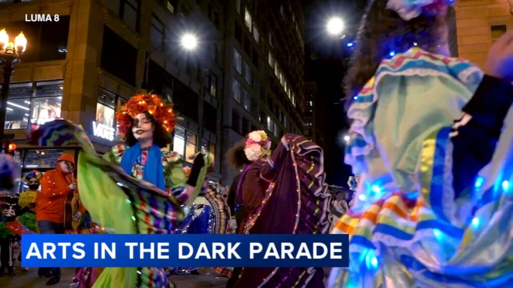 Arts in the Dark Parade: 11th annual event steps off on State Street in the Loop, celebrating cultural groups downtown Chicago