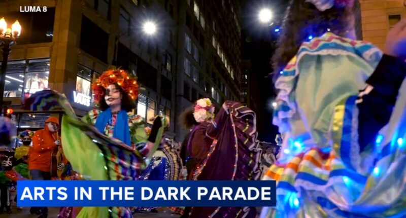 Arts in the Dark Parade: 11th annual event steps off on State Street in the Loop, celebrating cultural groups downtown Chicago