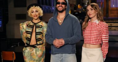 Bad Bunny kicks off 'SNL' 51st season with a group of new faces and jabs at his Super Bowl critics