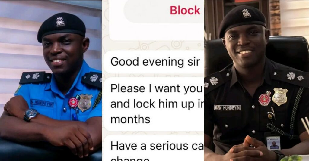 Benjamin Hundeyin responds to lady’s text demanding arrest of her boyfriend