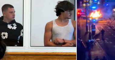 Blue city street takeover suspects released after police cruiser torched: officials