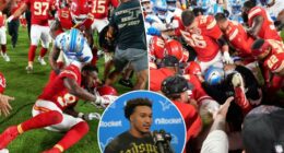 Brian Branch suspended for sparking postgame Lions-Chiefs brawl