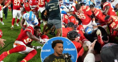 Brian Branch suspended for sparking postgame Lions-Chiefs brawl