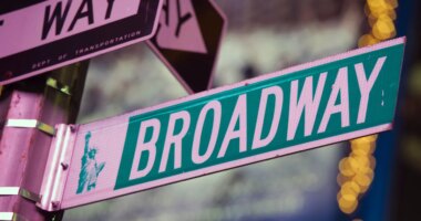 FILE - A Broadway street sign appears in Times Square, in New York on Jan. 19, 2012. (AP Photo/Charles Sykes, File)