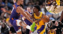 Bronny James’ second Lakers season begins with awful shooting night