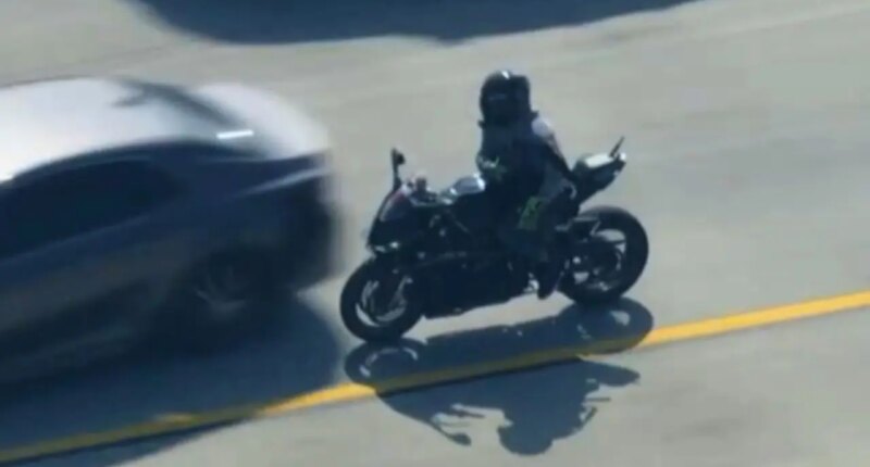 California suspect accused of shooting, killing deputy crashes motorcycle during highway pursuit