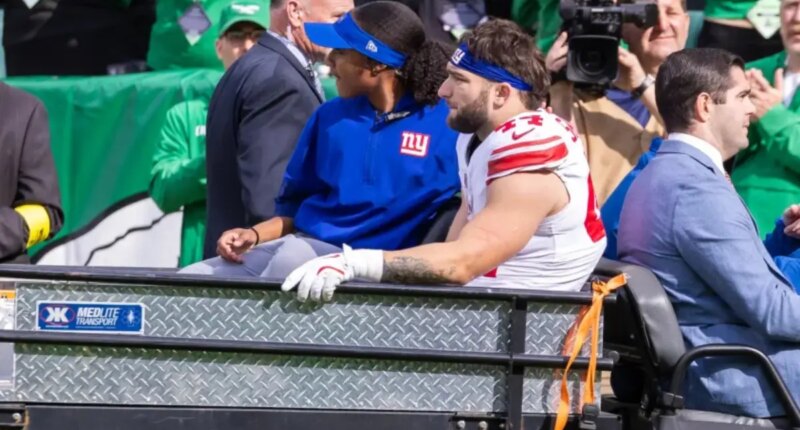 Cam Skattebo's Giants promise in first words since ghastly injury