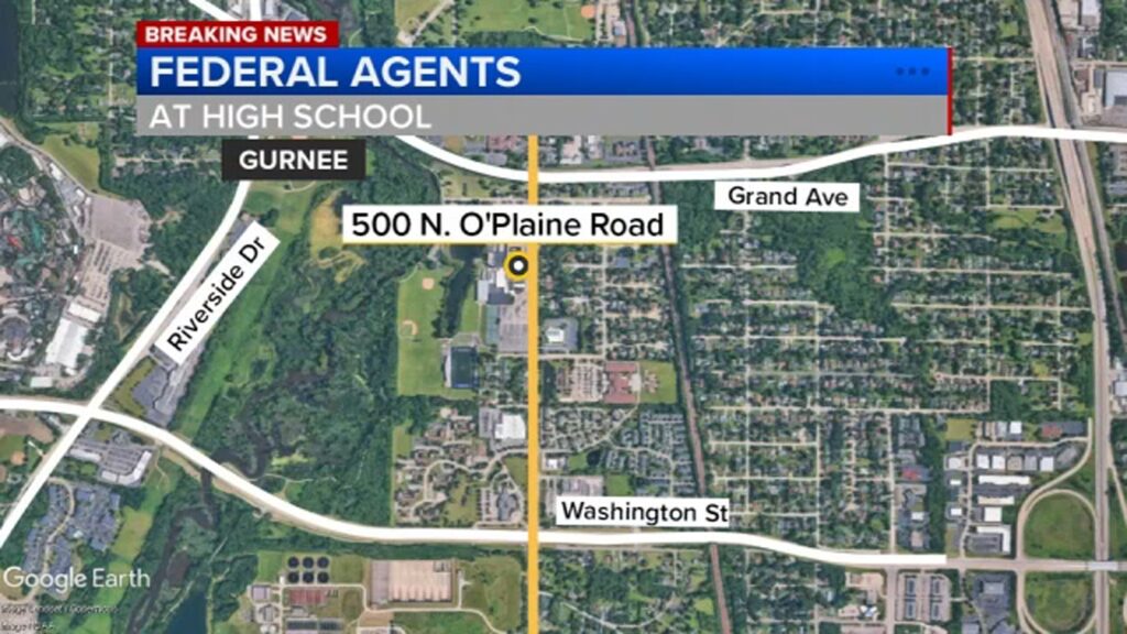 Chase involving Border Patrol results in crashes, ends in arrests at Warren Township High School's O'Plaine Campus: Gurnee police