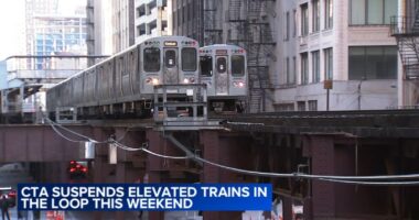 Chicago CTA riders brace for weekend work halting of trains on elevated Loop tracks on Brown, Green, Orange and Pink lines