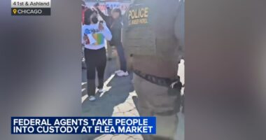 Chicago ICE activity: Federal agents swarm Back of the Yards flea market; demonstrators detained at BP gas station nearby