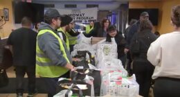Chicago volunteers collecting food at El Pollo Cris Cris on SW Side for those in need amid high prices, looming SNAP benefits halt