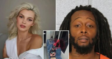 Chilling video shows Iryna Zarutska's cold-blooded accused killer calmly walk off Charlotte train after fatal stabbing