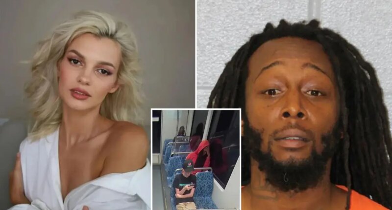 Chilling video shows Iryna Zarutska's cold-blooded accused killer calmly walk off Charlotte train after fatal stabbing