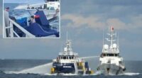 Chinese coast guard rams, damages Philippine vessel off island in South China Sea