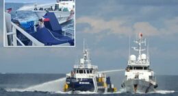 Chinese coast guard rams, damages Philippine vessel off island in South China Sea