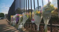 Floral tributes have been laid outside of Rouse Hill Public School in Sydney's north-west.