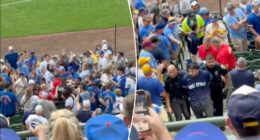 Cubs fan dragged out of stadium in handcuffs in crazy playoff scene