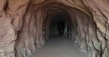 Cult caves of 'prophet' with 85 wives seen for first time