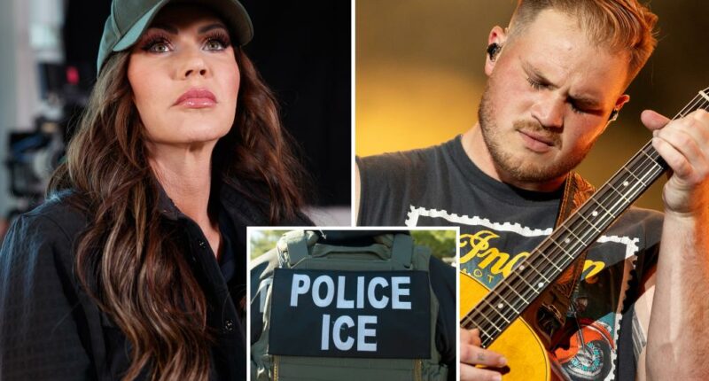 DHS Kristi Noem blasts Country singer Zach Bryan for anti ICE Bad News song