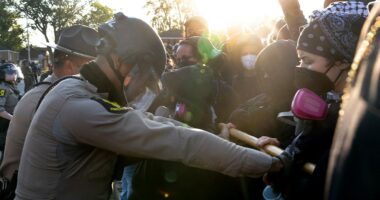 DHS says ICE agents in Chicago suburb 'boxed in by 10 cars' as tensions escalate