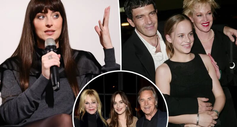 Dakota Johnson reveals 'scary' childhood in spotlight as Melanie Griffith and Don Johnson's daughter