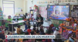 Elementary students learn about Dia de Los Muertos