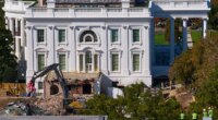 Entire White House East Wing now demolished as Trump moves forward with ballroom construction