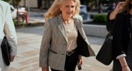 FILE - Former state Rep. Robin Smith arrives at the federal courthouse April 29, 2025, in Nashville, Tenn. (AP Photo/George Walker IV, File)