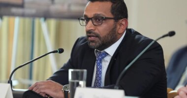 FBI director Kash Patel speaks during a roundtable on criminal cartels with President Donald Trump in the State Dining Room of the White House, Thursday, Oct. 23, 2025, in Washington. (AP Photo/Evan Vucci)