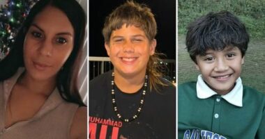 Jordana Johnson, Jordan Norris and Chazz Mather, Gladstone fire, Queensland, Australia