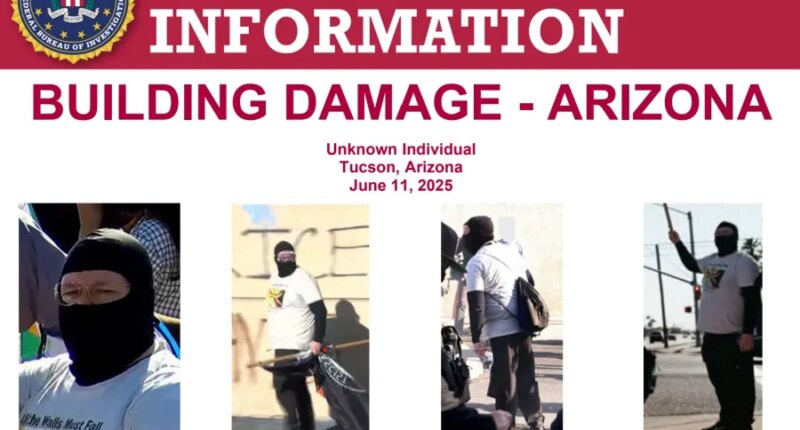 Feds seek 'agitator' accused of damaging Arizona ICE building