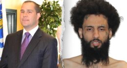 Former mayor stabbed outside blue state business, suspect with multiple arrests charged