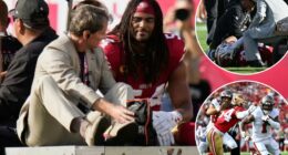 Fred Warner carted off with gruesome ankle injury in gutting 49ers scene