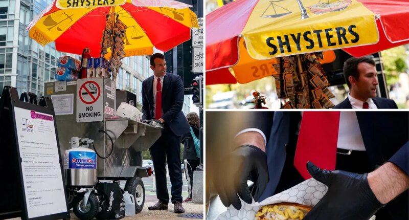 Furloughed IRS lawyer achieves childhood dream of operating hotdog cart
