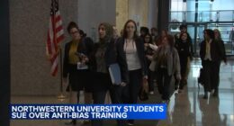 Group faces loss of Northwestern University student status for refusing mandatory anti-bias training, which mentions Israel