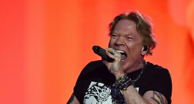Guns N’ Roses frontman Axl Rose loses it in on-stage meltdown as he kicks drum kit