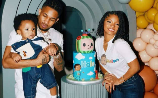 Halley Bailey, DDG, and Halo. HALLE BAILEY/INSTAGRAM