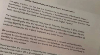 HSC hoax letter