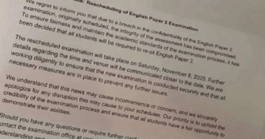 HSC hoax letter
