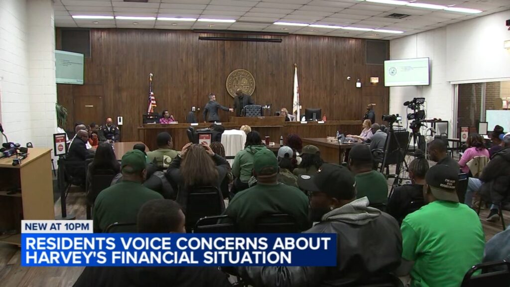 Harvey, Illinois residents pack chamber as Harvey City Council, Mayor Christopher J. Clark meet for 1st time since mass furloughs