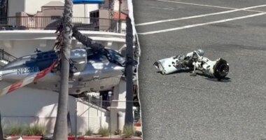 Helicopter crash in Southern California leaves 5 people hospitalized
