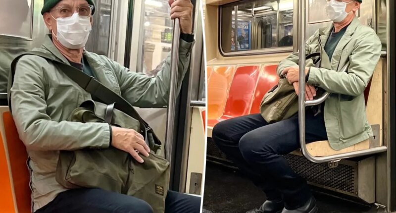 Hollywood superstar goes completely incognito as he rides NYC subway