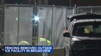 ICE Chicago news: Crews dismantle fence surrounding Broadview ICE facility to meet judge's order